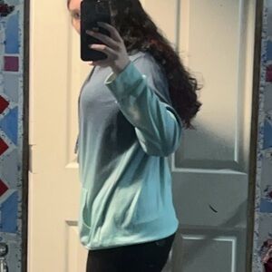 Size medium blue faded hoodie